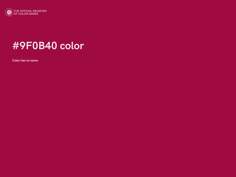 #9F0B40 color image