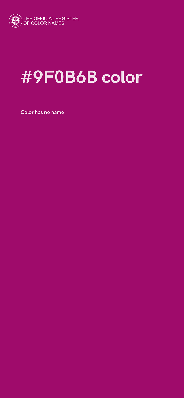 #9F0B6B color image