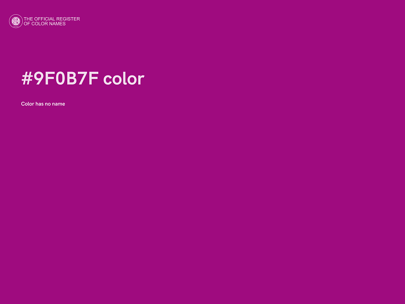 #9F0B7F color image