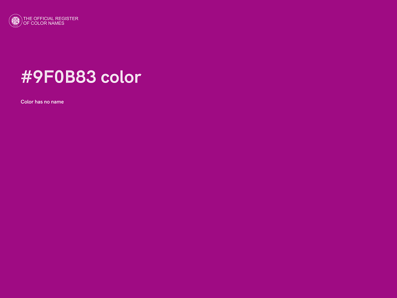 #9F0B83 color image