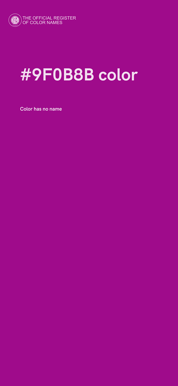 #9F0B8B color image