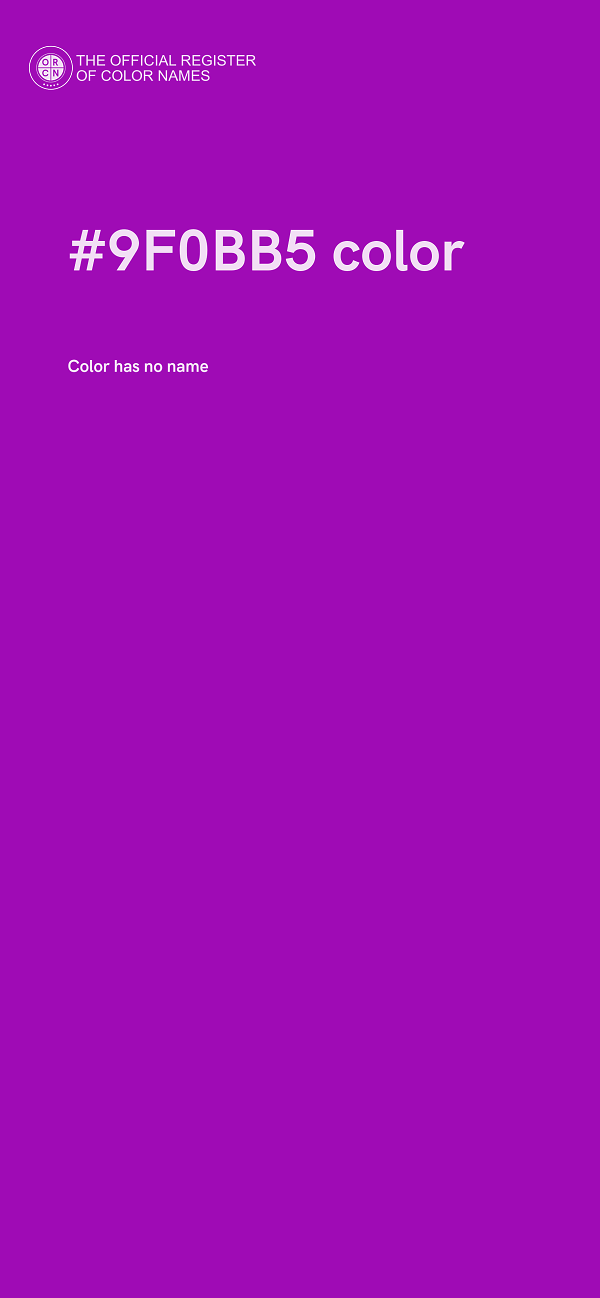 #9F0BB5 color image