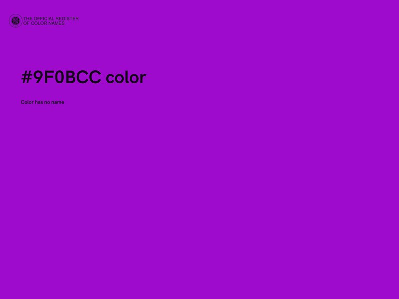 #9F0BCC color image