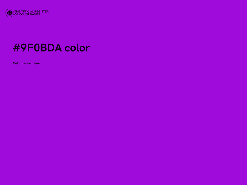 #9F0BDA color image