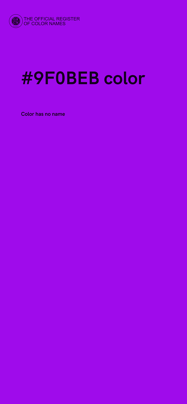 #9F0BEB color image