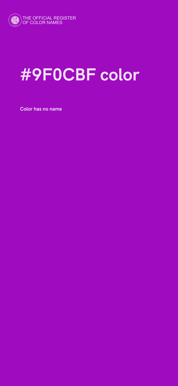 #9F0CBF color image