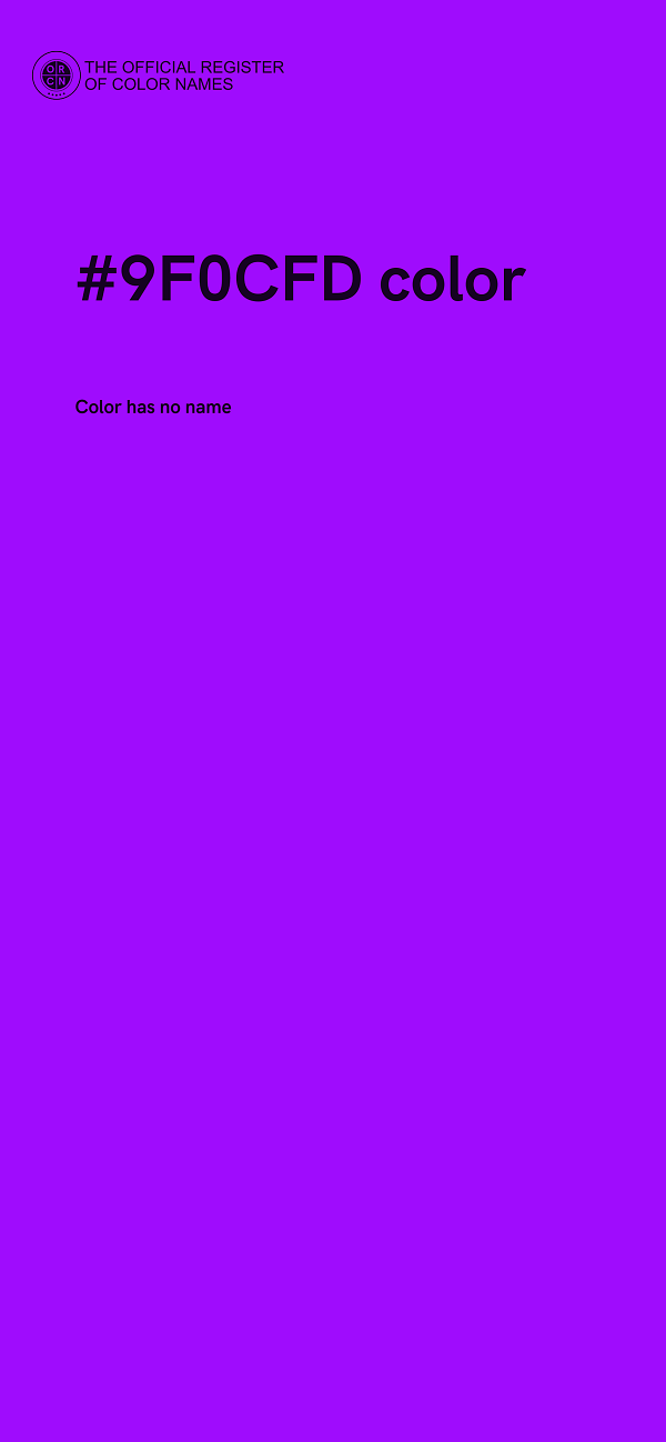 #9F0CFD color image