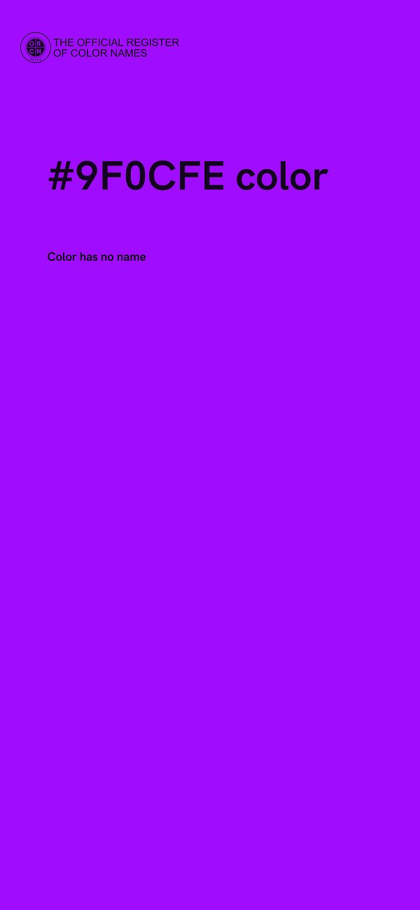 #9F0CFE color image