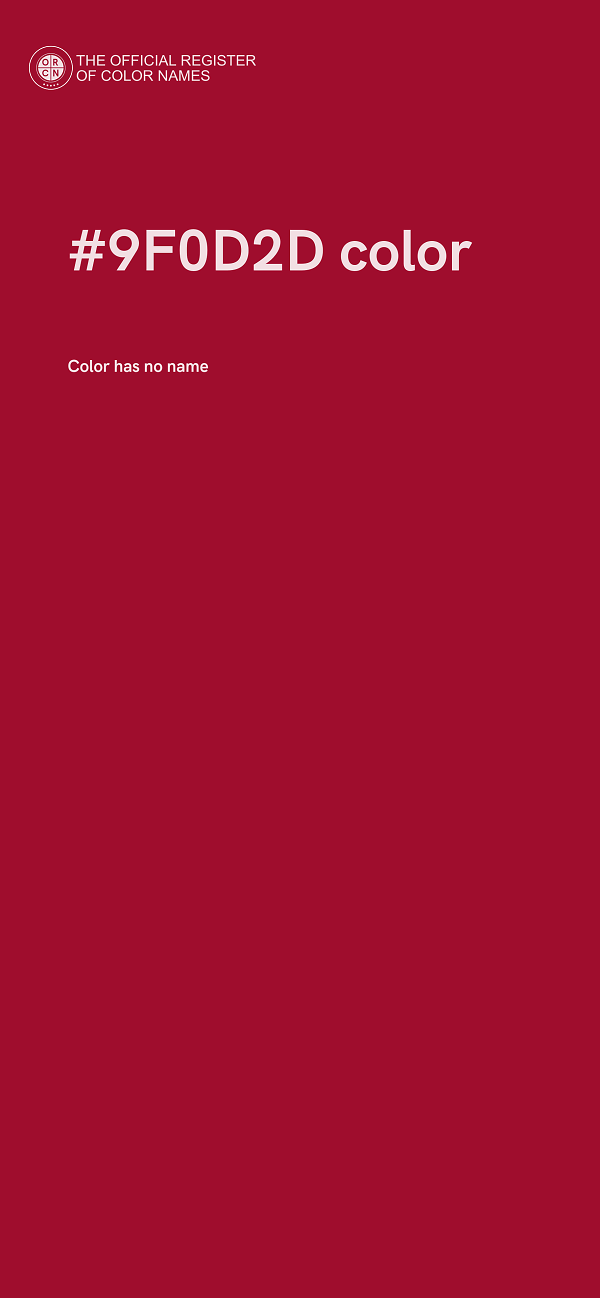 #9F0D2D color image