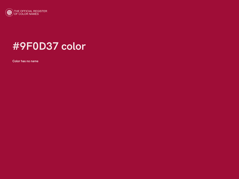 #9F0D37 color image