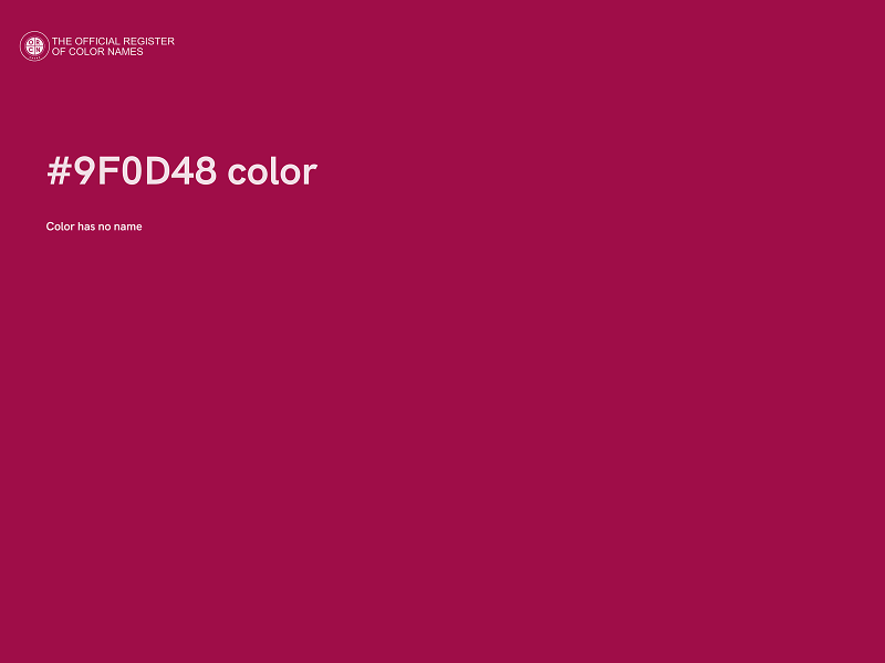 #9F0D48 color image