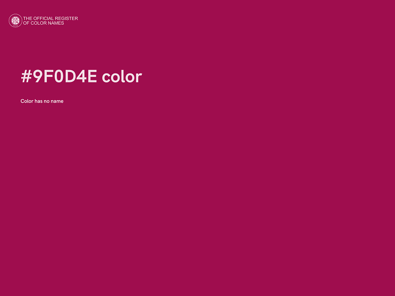 #9F0D4E color image