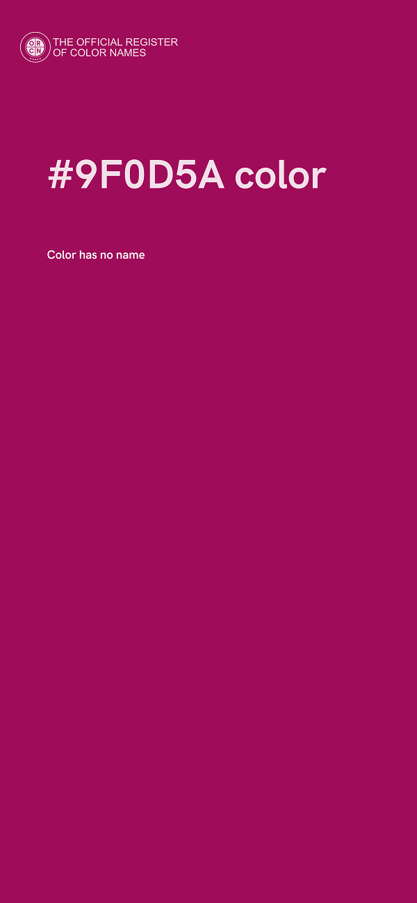 #9F0D5A color image