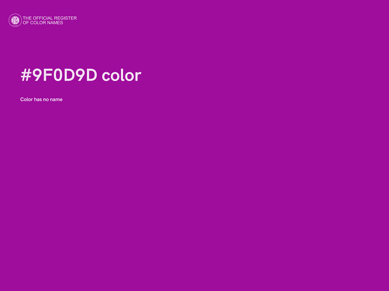 #9F0D9D color image