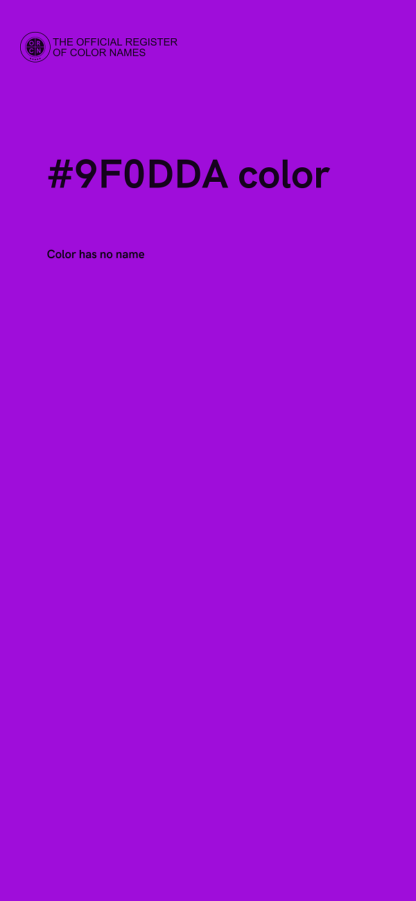 #9F0DDA color image
