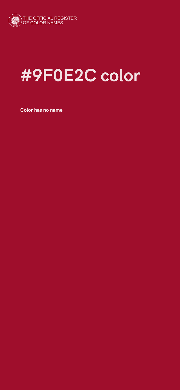 #9F0E2C color image