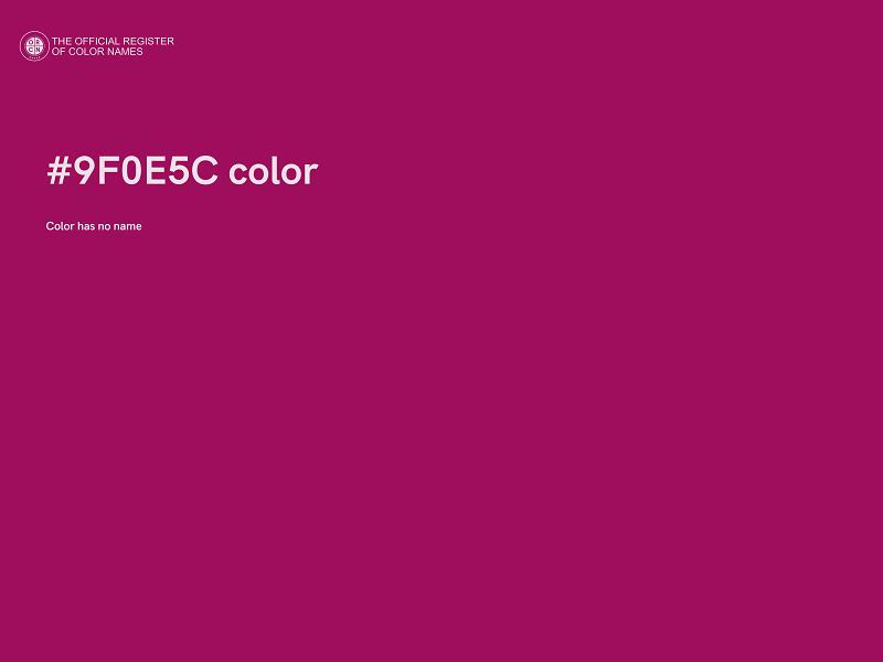 #9F0E5C color image