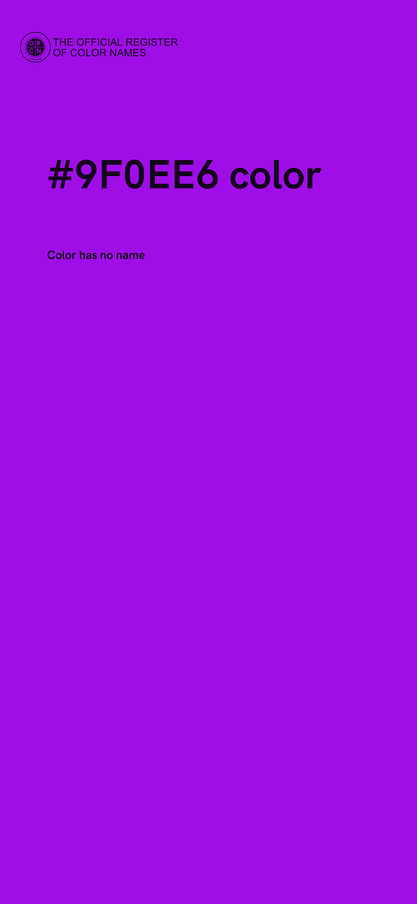 #9F0EE6 color image