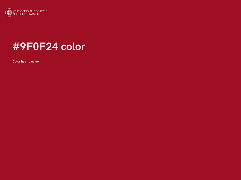 #9F0F24 color image