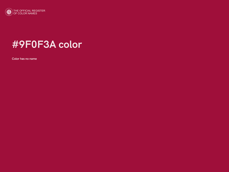 #9F0F3A color image