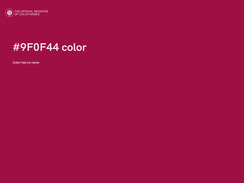 #9F0F44 color image