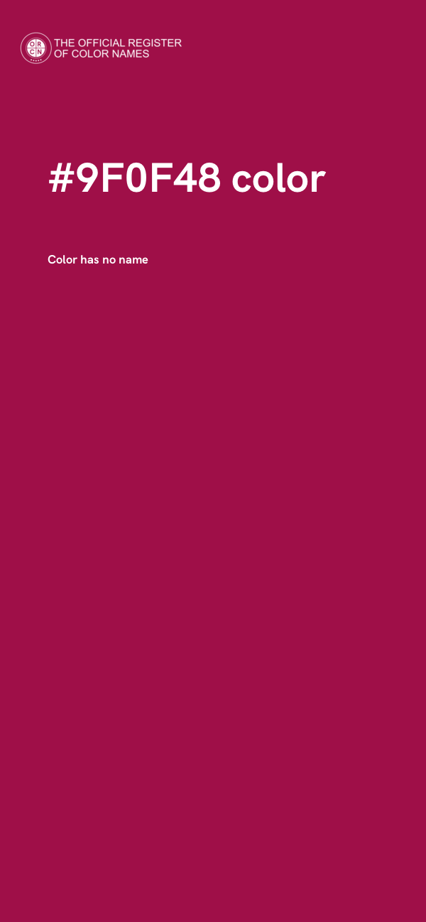 #9F0F48 color image