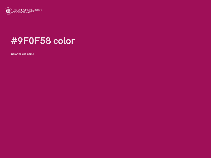 #9F0F58 color image