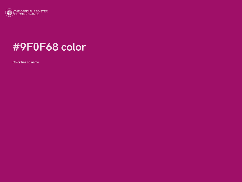 #9F0F68 color image