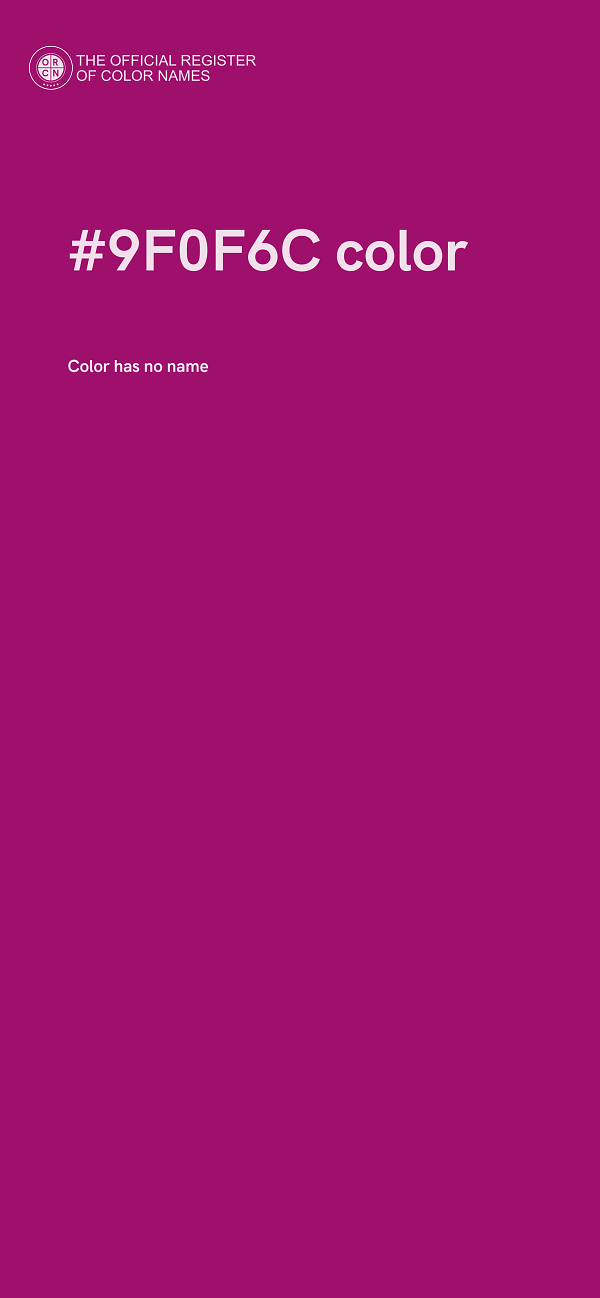 #9F0F6C color image