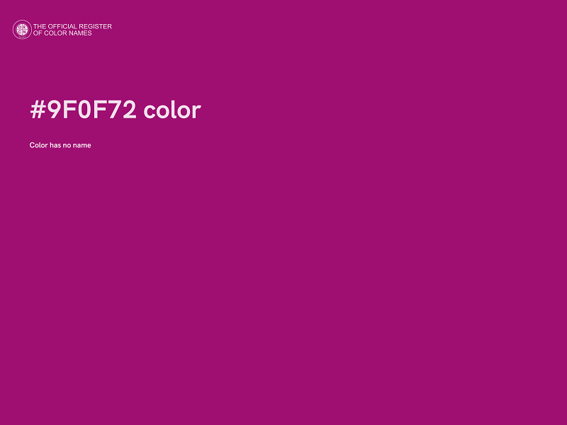 #9F0F72 color image