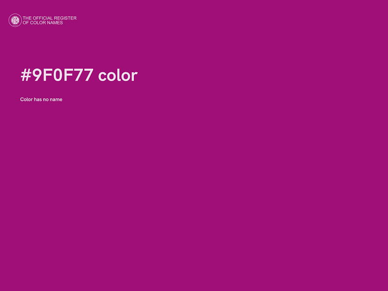#9F0F77 color image