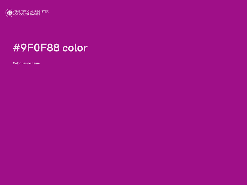 #9F0F88 color image