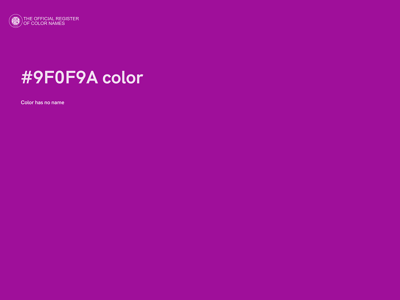 #9F0F9A color image