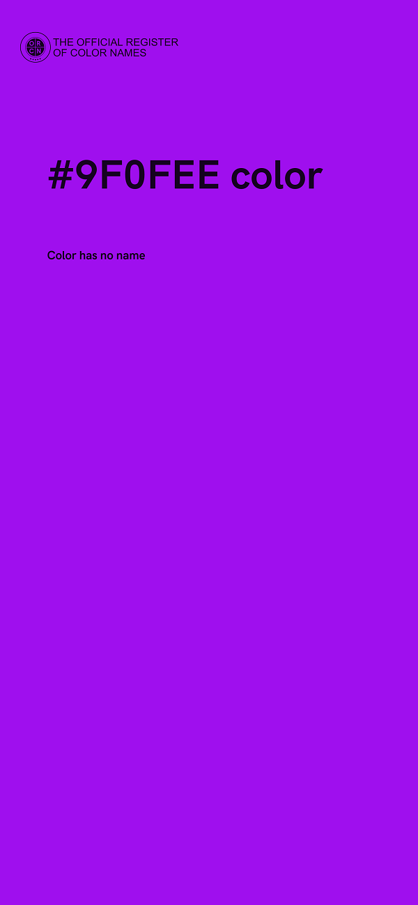 #9F0FEE color image