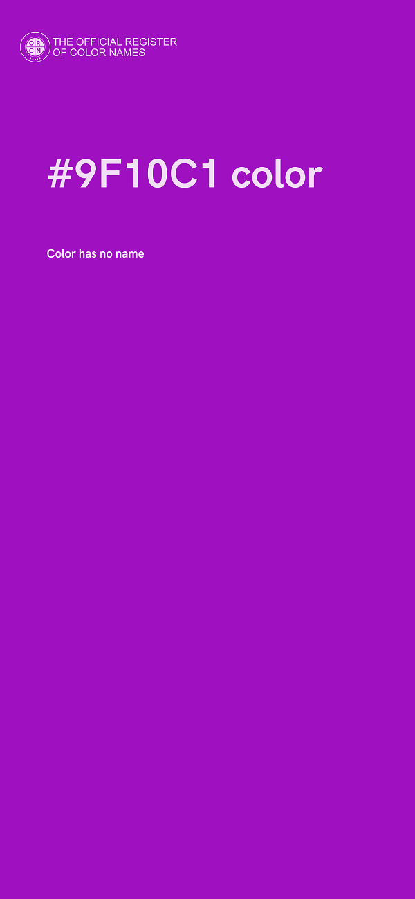 #9F10C1 color image