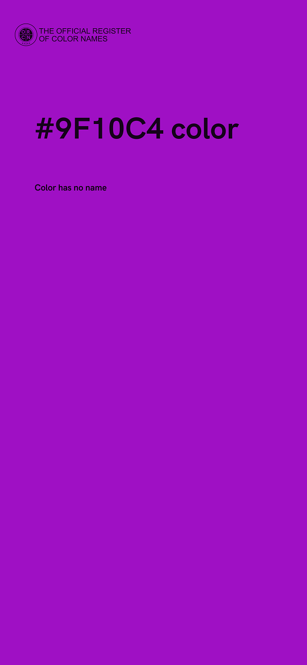 #9F10C4 color image