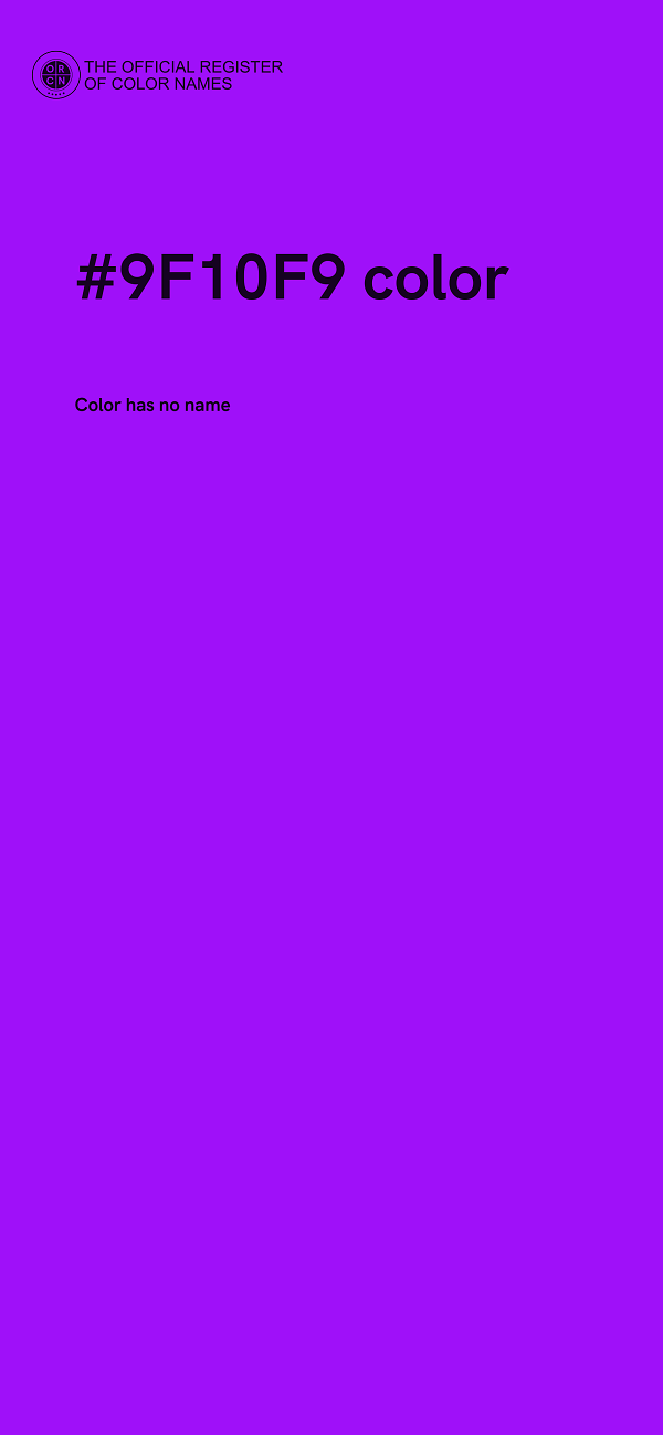 #9F10F9 color image