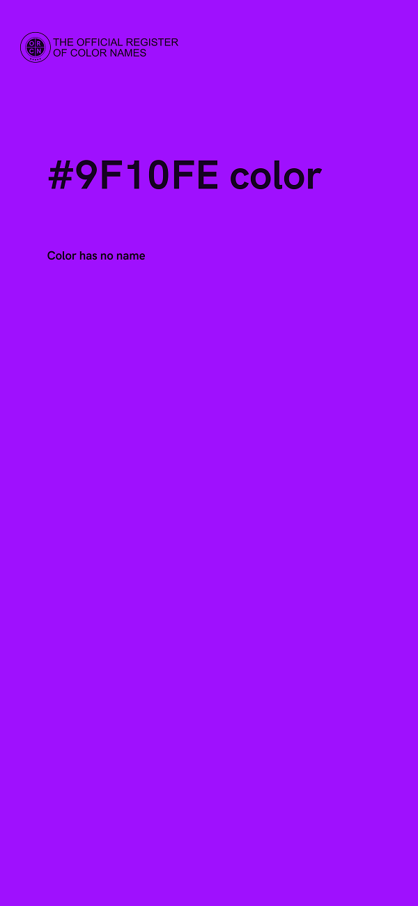 #9F10FE color image