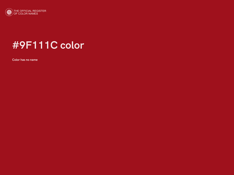 #9F111C color image