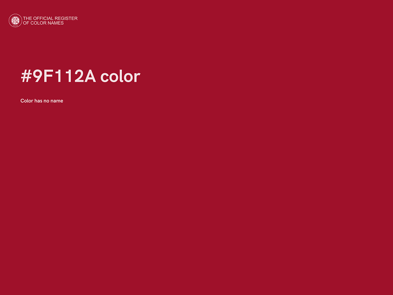 #9F112A color image