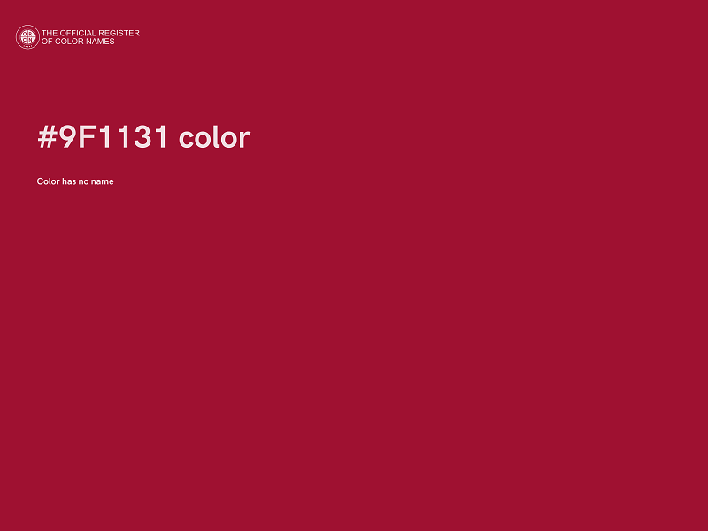 #9F1131 color image