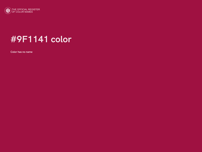 #9F1141 color image