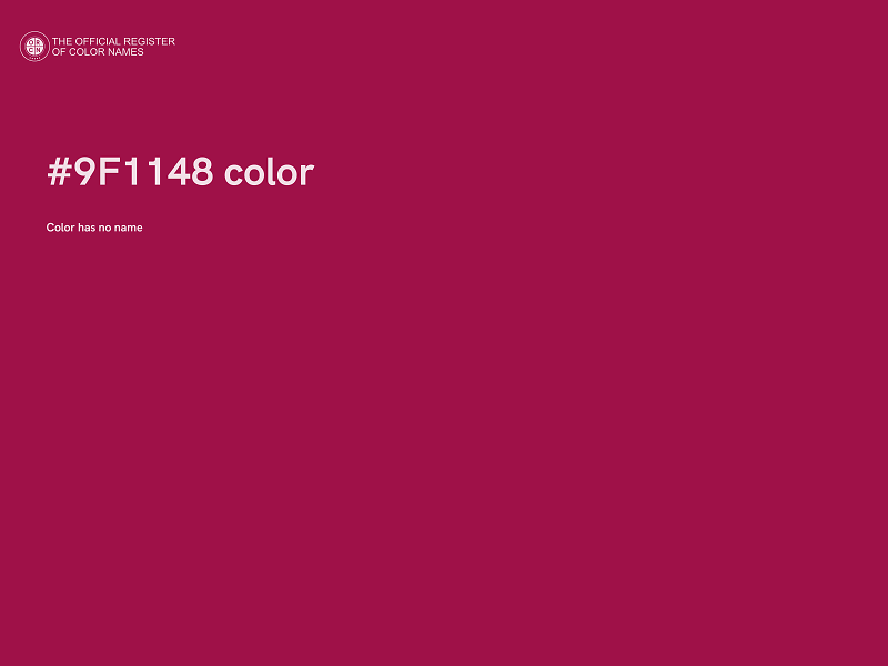 #9F1148 color image