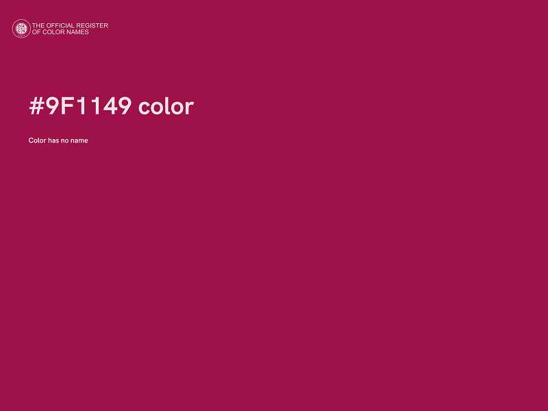 #9F1149 color image