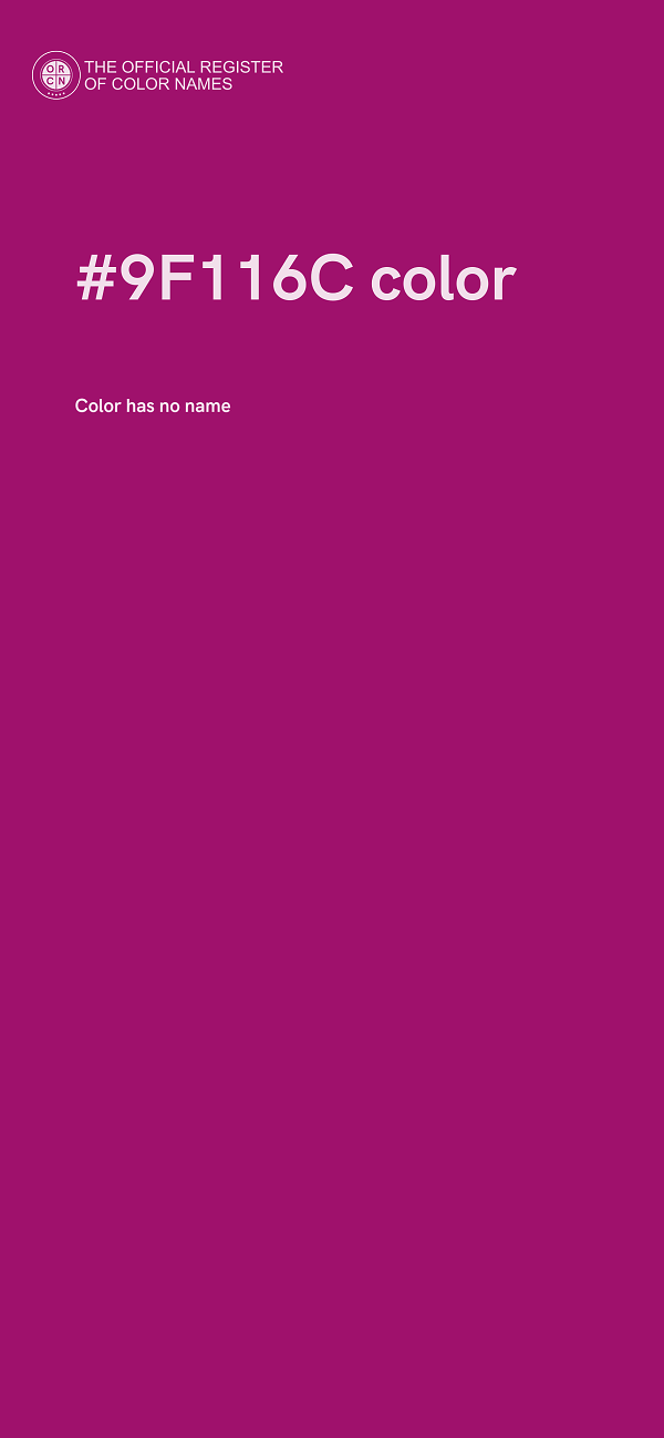 #9F116C color image