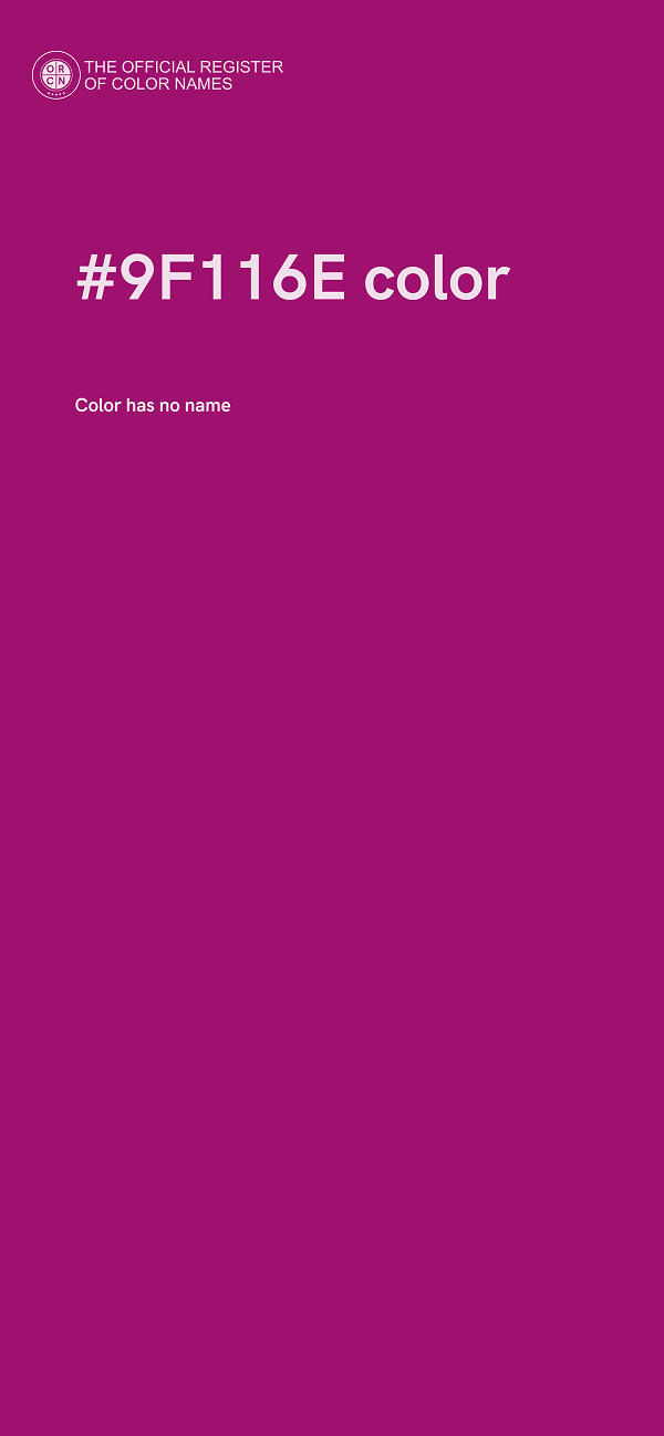 #9F116E color image