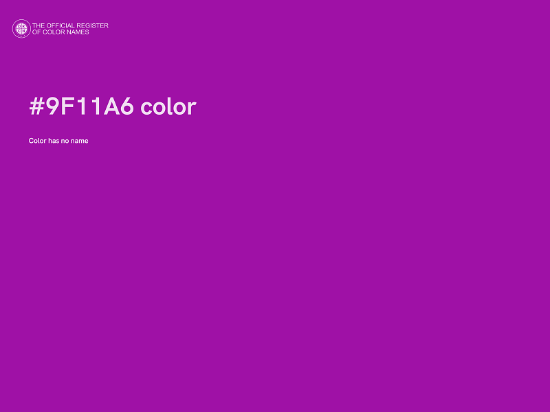 #9F11A6 color image