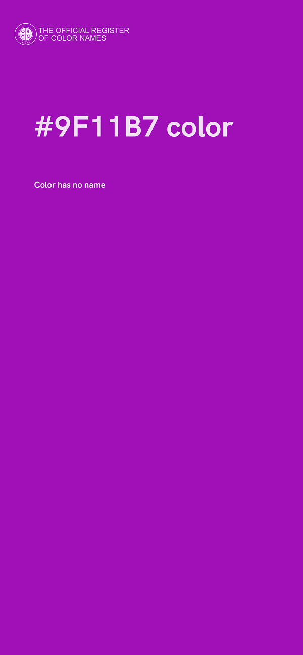 #9F11B7 color image