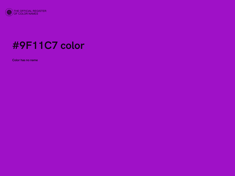 #9F11C7 color image