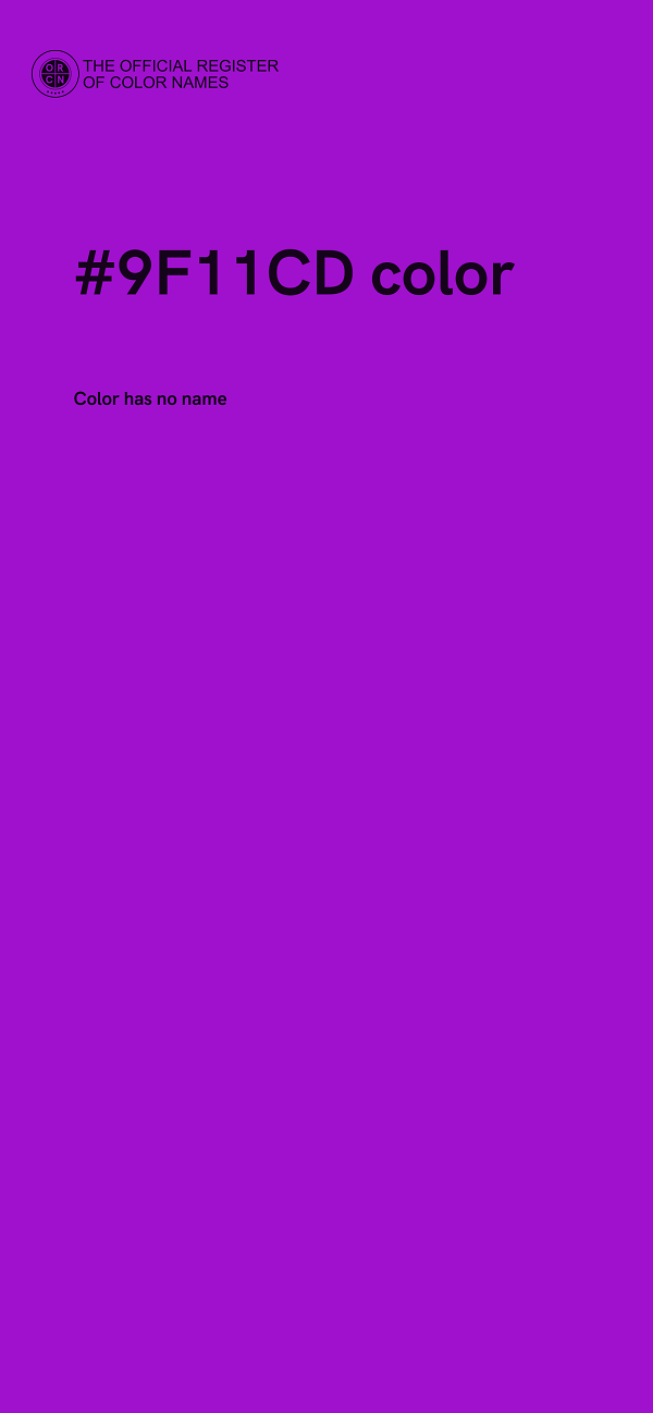 #9F11CD color image